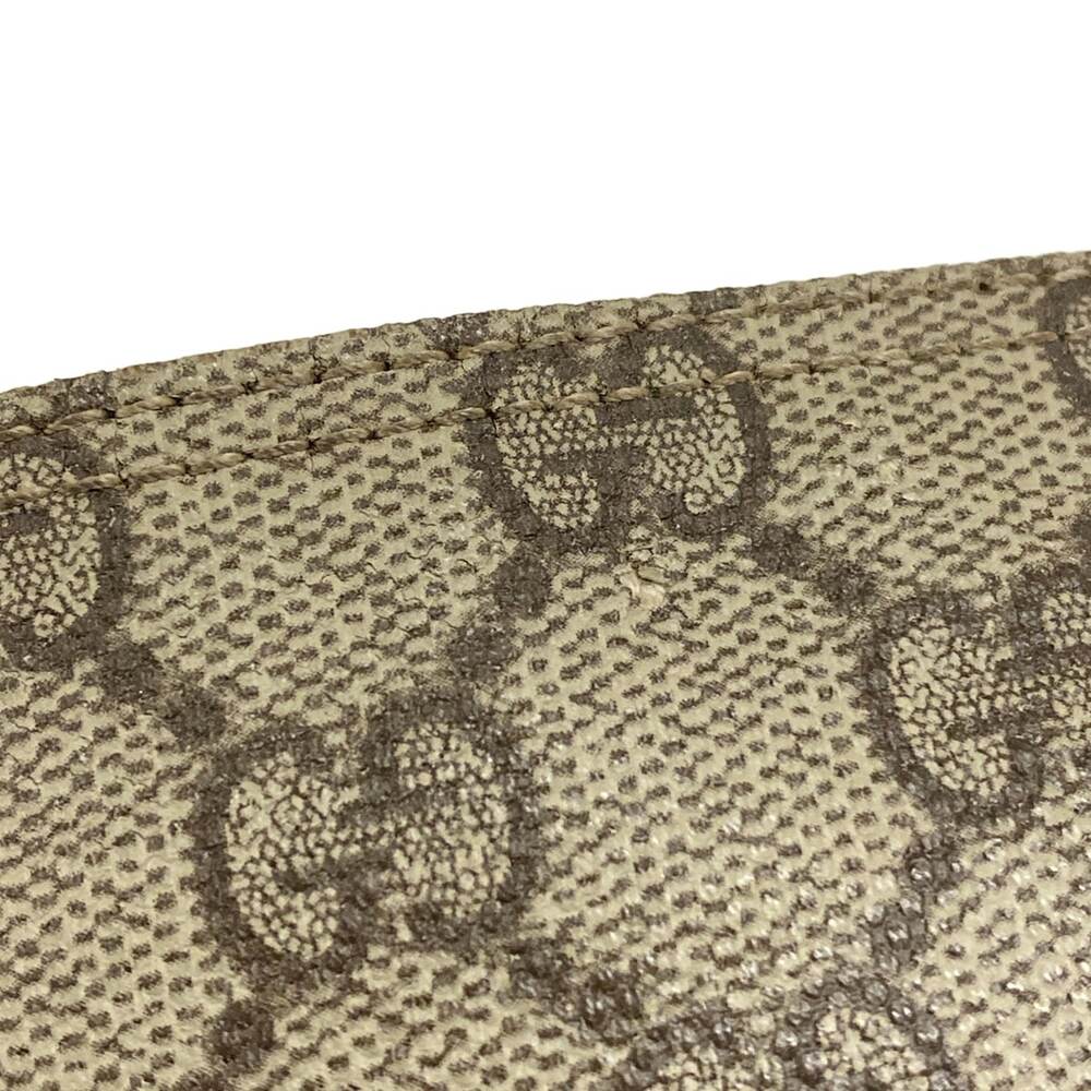 Gucci GG Plus/GG Supreme Shoulder Bag 141198 Beige Dark Brown PVC Leather - Picture 12 of 15
